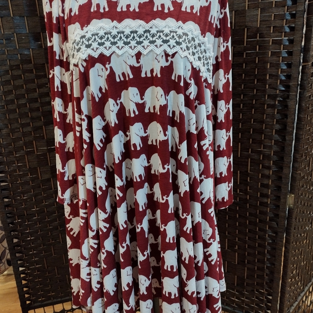 Elephant print dress